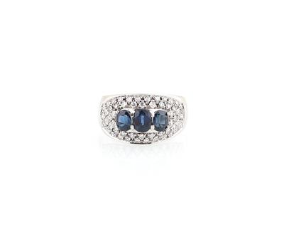 Diamant Saphirring - Klenoty