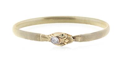 Altschliffdiamant Armband Schlange ca. 0,20 ct - Schmuck