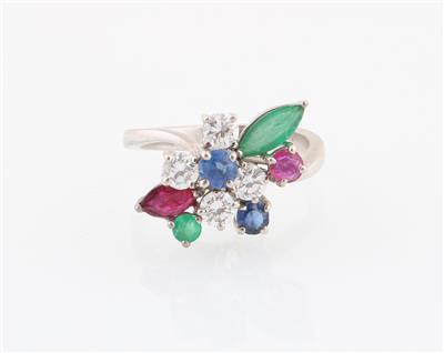 Brillant Farbstein Ring - Jewellery