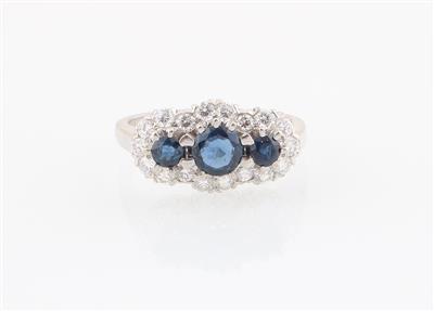 Brillant Saphir Ring - Klenoty