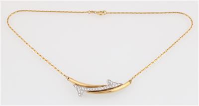 Brillantcollier zus. ca. 0,50 ct - Gioielli