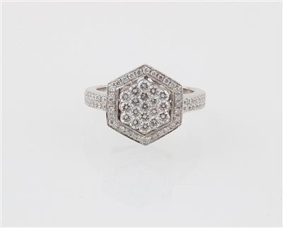 Brillantring zus. ca. 0,90 ct - Schmuck