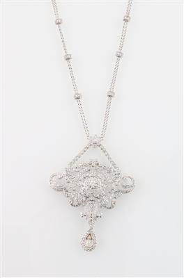 Brillant Diamantcollier zus. ca. 1,60 ct - Gioielli