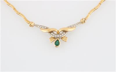 Brillant Smaragdcollier - Jewellery