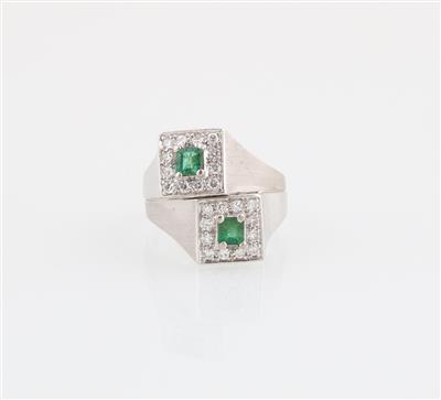 Diamant Smaragdring - Schmuck