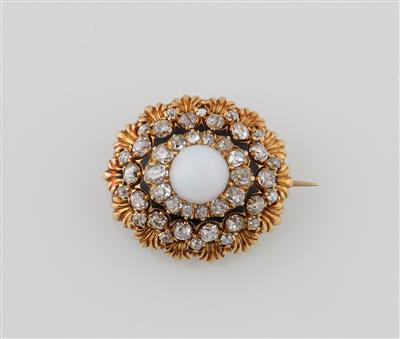 Altschliffdiamant Brosche zus. ca. 2,50 ct - Jewellery