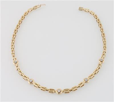 Brillantcollier zus. ca. 0,60 ct - Klenoty