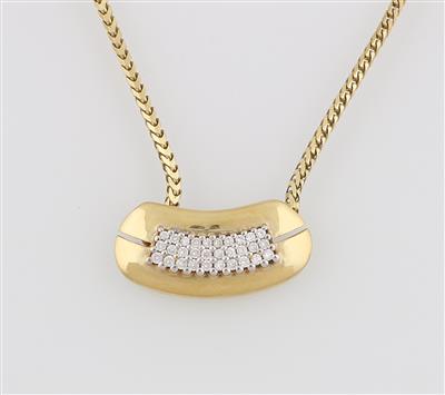 Brillantcollier zus. ca. 0,40 ct - Schmuck