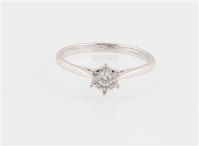 Brillantring zus. ca. 0,15 ct - Klenoty