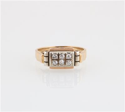 Altschliffdiamant Ring zus. ca. 0,15 ct - Jewellery