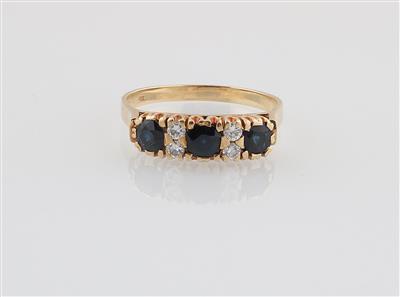 Brillant Saphir Ring - Schmuck