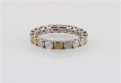 Brillantmemoryring zus. ca. 2,90 ct - Schmuck