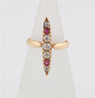 Altschliffdiamant Ring zus. ca. 0,35 ct - Gioielli