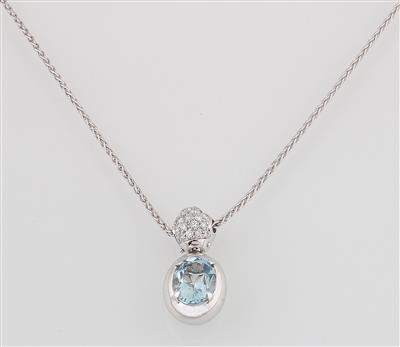 Brillant Aquamarin Collier - Jewellery