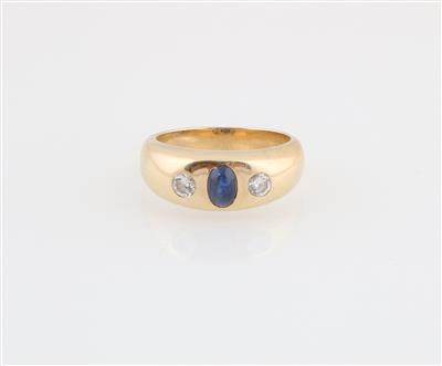 Brillant Saphir Ring - Schmuck