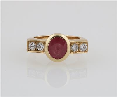 Brillant Rubin Ring - Gioielli