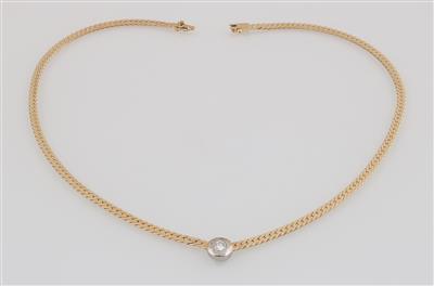 Brillantsolitär Collier ca. 0,35 ct - Schmuck