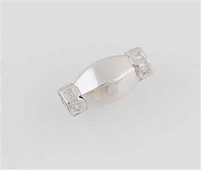 Achtkantdiamant Steckschließe zus. ca. 0,10 ct - Jewellery