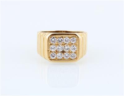 Brillantring zus. ca. 0,85 ct - Klenoty