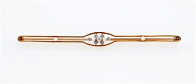 Orientperlen Diamant Stabbrosche - Jewellery