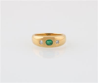 Brillant Smaragd Ring - Schmuck