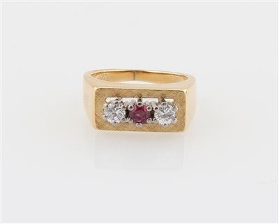 Brillant Rubin Ring - Gioielli