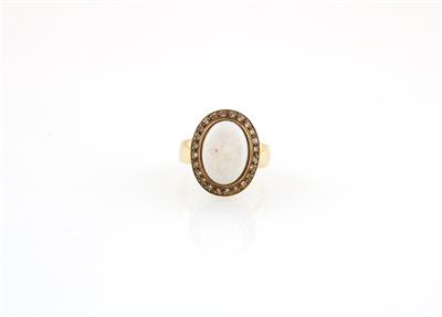 Diamant Opal Ring - Schmuck