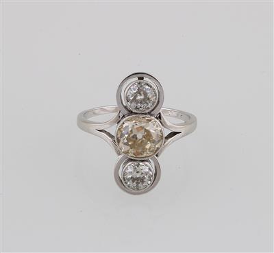 Altschliffdiamant Ring zus. ca. 2,40 ct - Klenoty