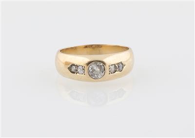 Altschliffdiamant Ring zus. ca. 0,50 ct - Jewellery