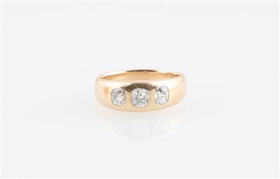 Altschliffdiamant Ring zus. ca. 1 ct - Jewellery