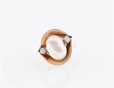 Brillant Mondstein Ring - Schmuck