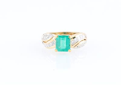 Diamant Smaragdring - Gioielli