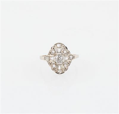 Altschliffdiamant Ring zus. ca. 0,30 ct - Klenoty