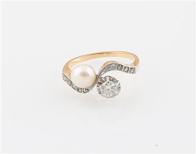 Diamant Kulturperlen Ring - Jewellery