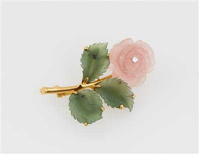 Blütenbrosche Rose - Gioielli