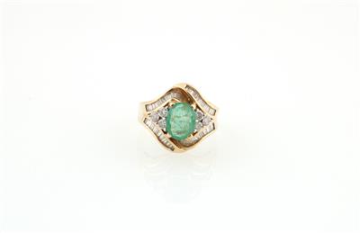 Diamant Smaragd Ring - Šperky