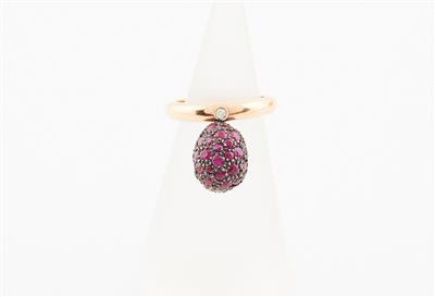 Ring mit behandelten Rubinen zus. ca. 4,60 ct - Jewellery