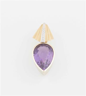 Brillant Amethystanhänger - Schmuck