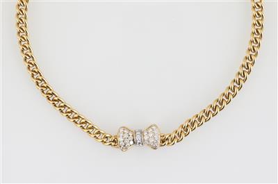 Brillantcollier zus. ca. 0,80 ct - Klenoty