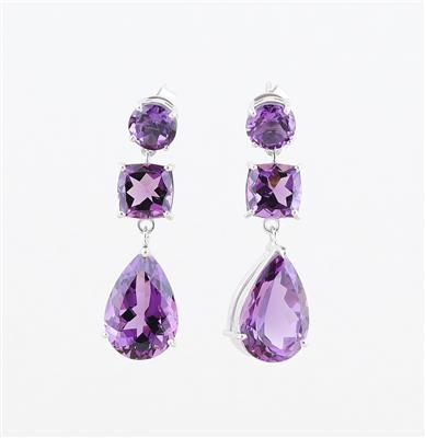 Amethyst Ohrsteckgehänge zus. ca. 30 ct - Schmuck