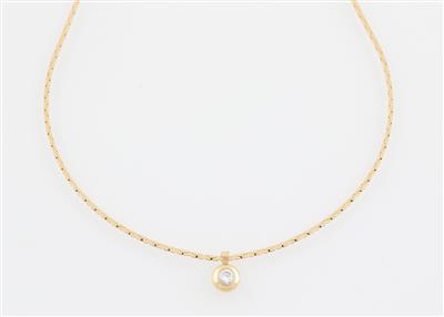 Brillant Solitär Collier ca. 0,25 ct - Klenoty