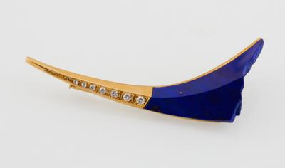 Brillant Lapislazuli Design Brosche - Jewellery