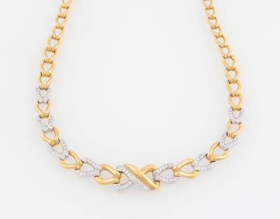 Brillantcollier zus. ca. 1,40 ct - Klenoty