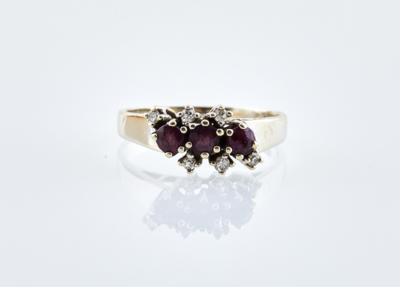 Diamant Rubin Ring - Schmuck