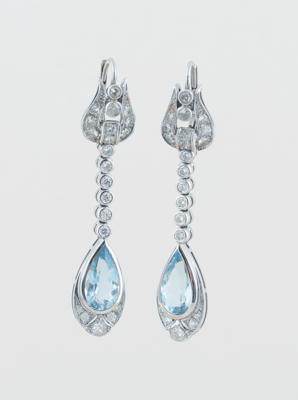 Brillant Aquamarin Ohrgehänge - Jewellery