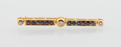 Brillant Saphirbrosche - Jewellery
