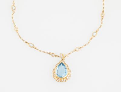 Aquamarincollier ca. 7,70 ct - Jewellery