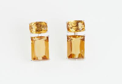 Citrin Ohrsteckgehänge zus. ca. 65 ct - Klenoty