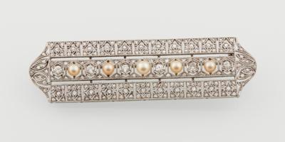 Diamantbrosche zus. ca. 0,80 ct - Jewellery