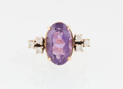 Brillant Amethyst Ring - Klenoty